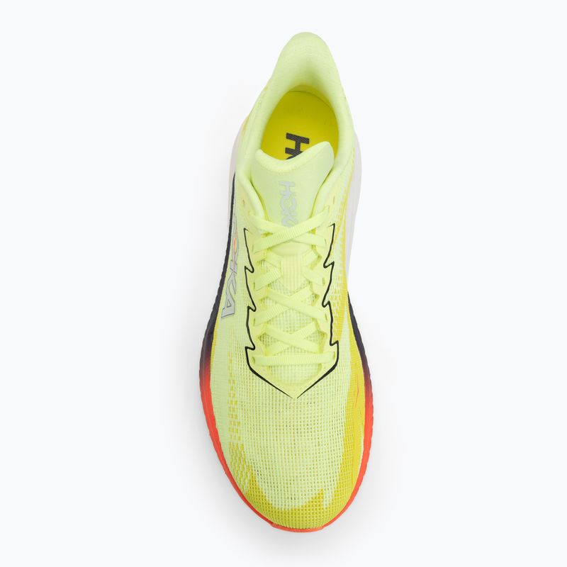 Scarpe da running da uomo Hoka Mach X 3 Wide neon yuzu/squid ink 5