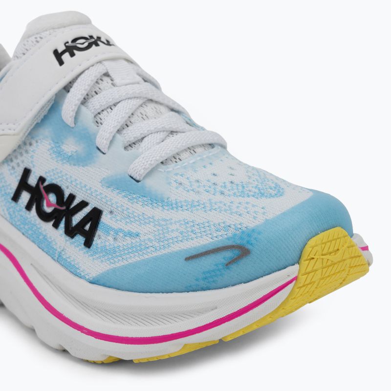 Scarpe da corsa per bambini HOKA Clifton 10 frost/soaring blue 7