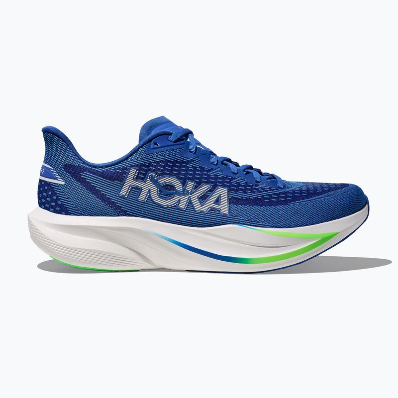 Scarpe da corsa uomo HOKA Mach 7 cobalt blue/neon green 3