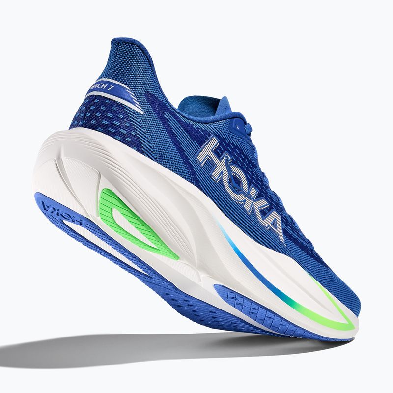 Scarpe da corsa uomo HOKA Mach 7 cobalt blue/neon green 5