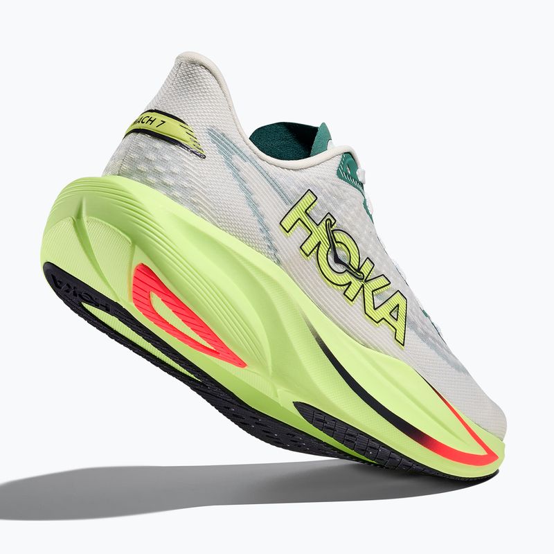 Scarpe da corsa donna HOKA Mach 7 frost/neon yuzu 5