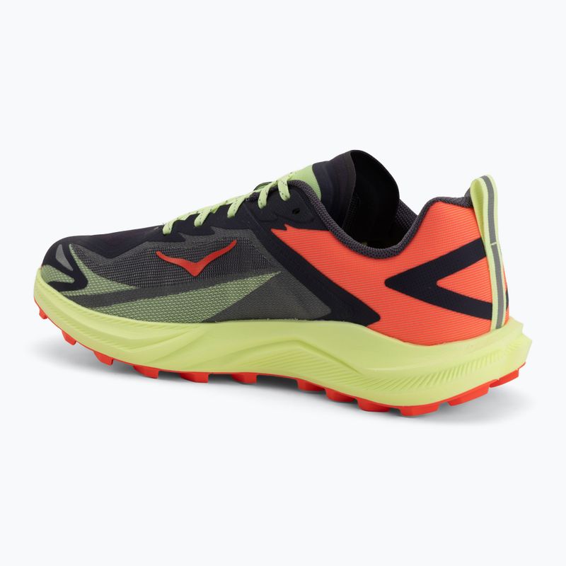 Scarpe da corsa uomo HOKA Zinal 3 squid ink/neon yuzu 3