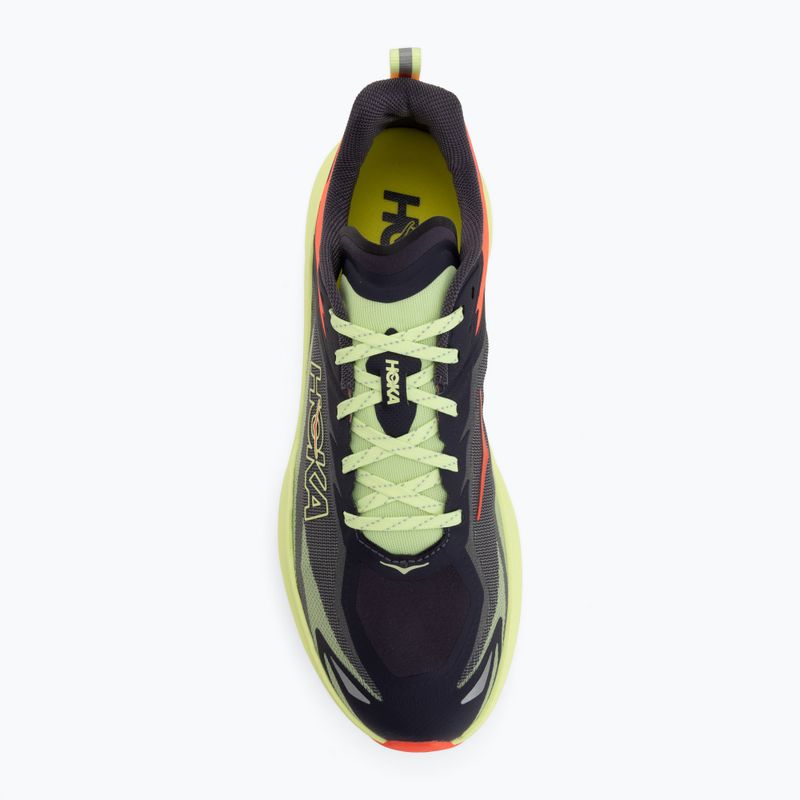 Scarpe da corsa uomo HOKA Zinal 3 squid ink/neon yuzu 5