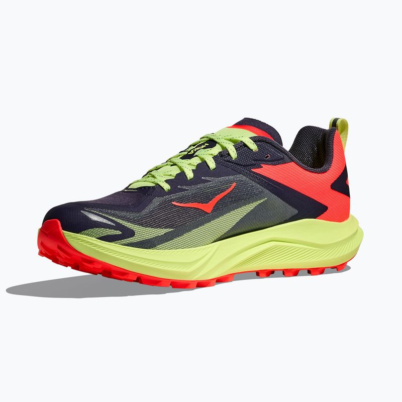 Scarpe da corsa uomo HOKA Zinal 3 squid ink/neon yuzu 2