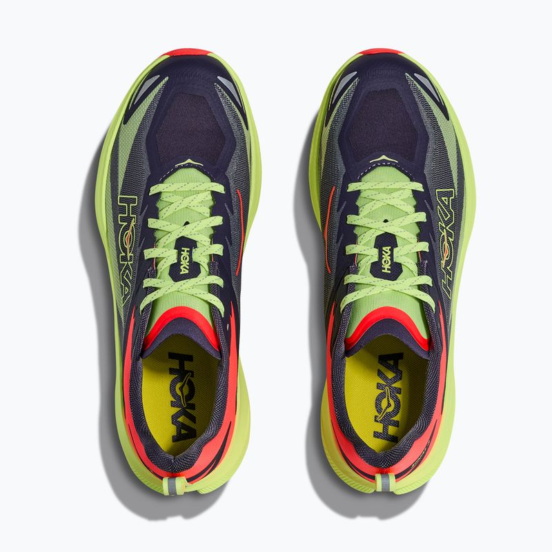 Scarpe da corsa uomo HOKA Zinal 3 squid ink/neon yuzu 7