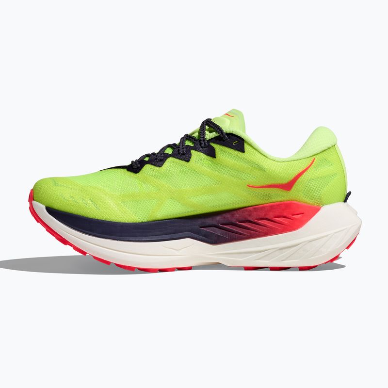 Scarpe da corsa donna HOKA Rocket X Trail neon yuzu/neon flame 4