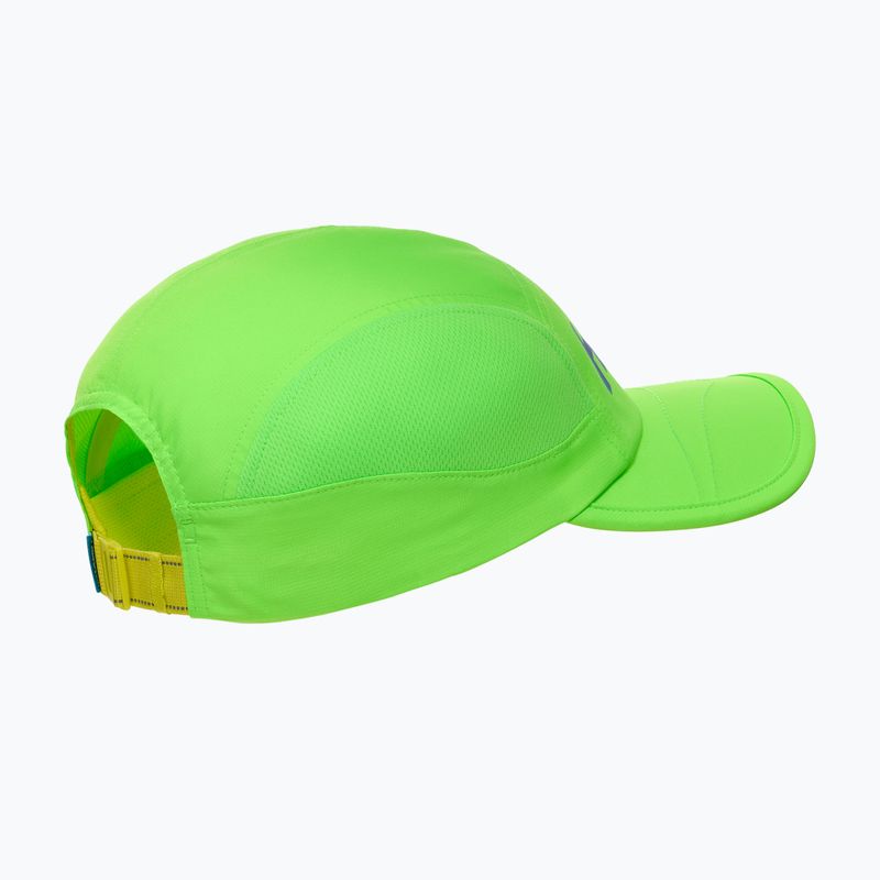 Cappellino con visiera HOKA Run neon green 3