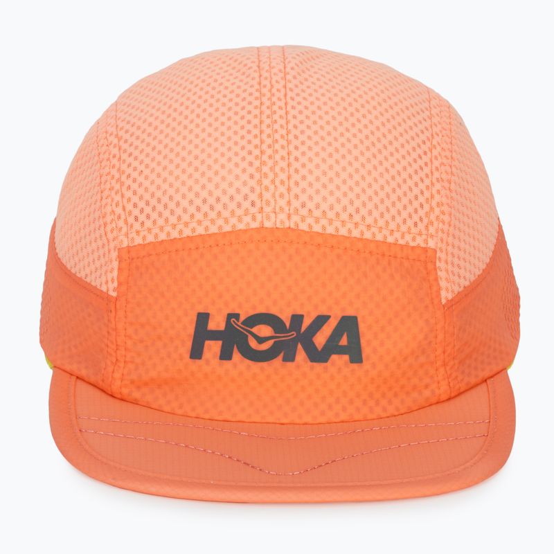 Cappellino con visiera HOKA Trail Race neon cantaloupe 2