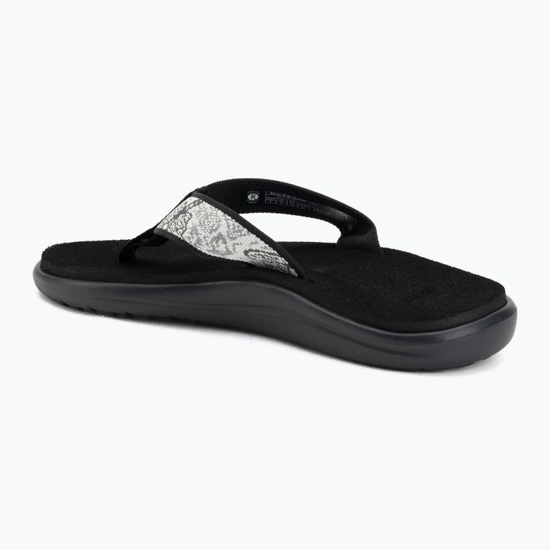 Infradito da donna Teva Voya enchanted forest black/white 3