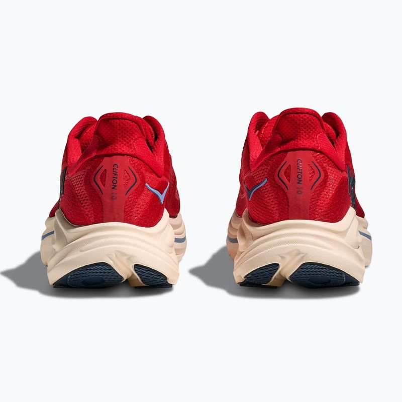 Scarpe da corsa uomo Hoka Clifton 10 vermillion/varsity navy 6