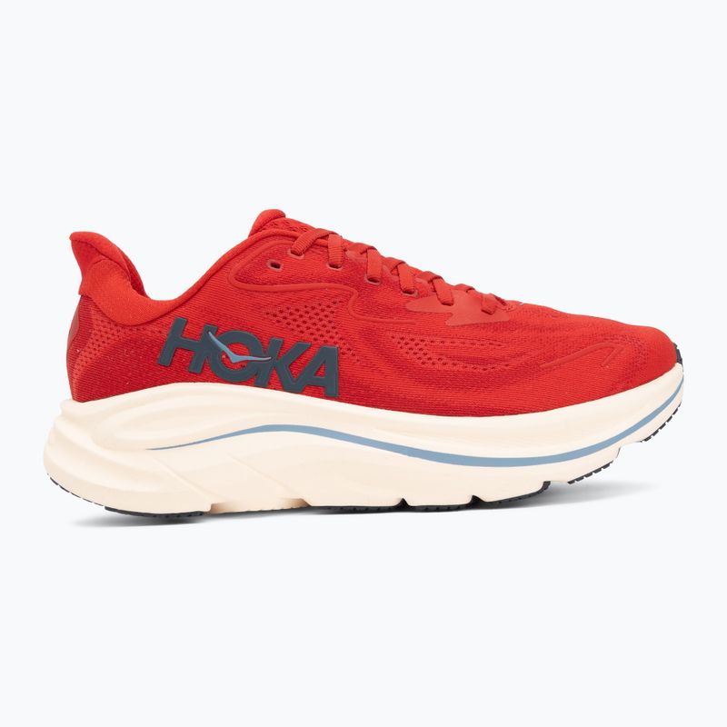 Scarpe da corsa uomo Hoka Clifton 10 vermillion/varsity navy 2