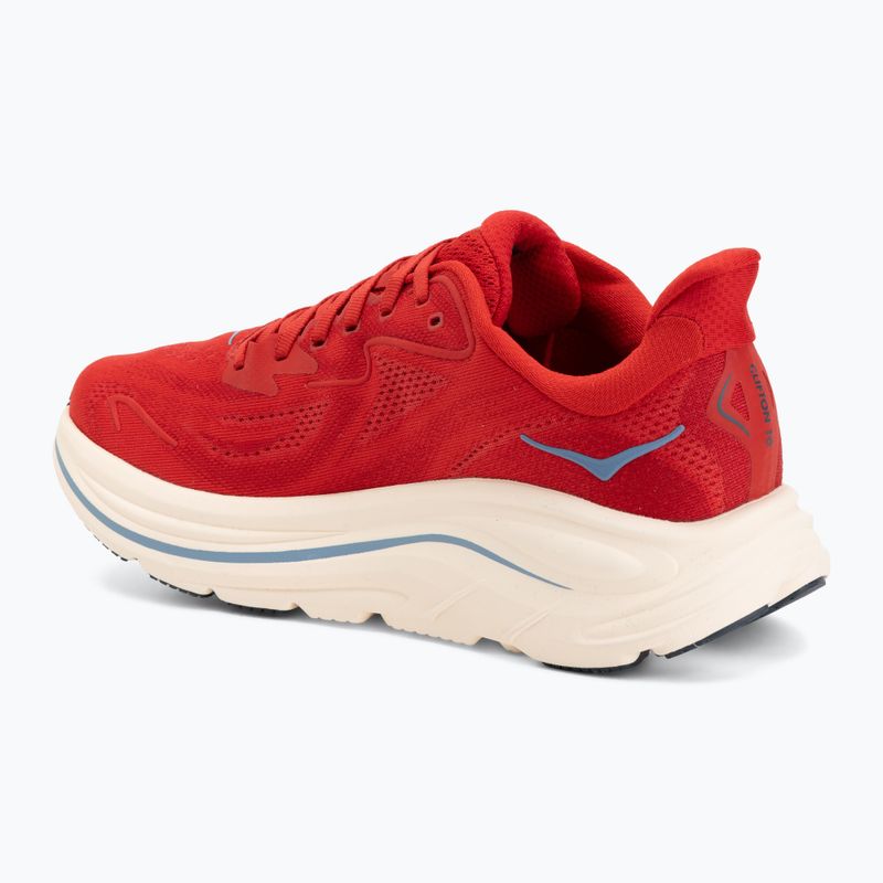 Scarpe da corsa uomo Hoka Clifton 10 vermillion/varsity navy 3