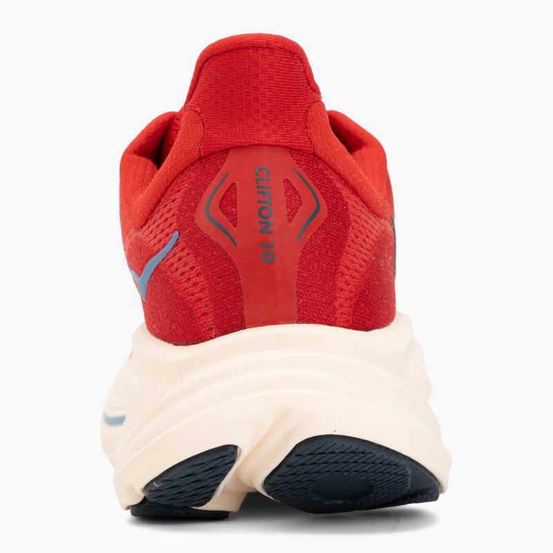 Scarpe da corsa uomo Hoka Clifton 10 vermillion/varsity navy 6