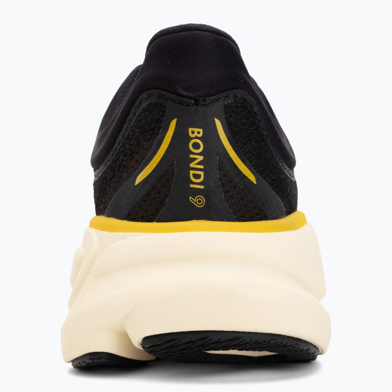 Scarpe da corsa uomo Hoka Bondi 9 carbon black/yellow gold 6