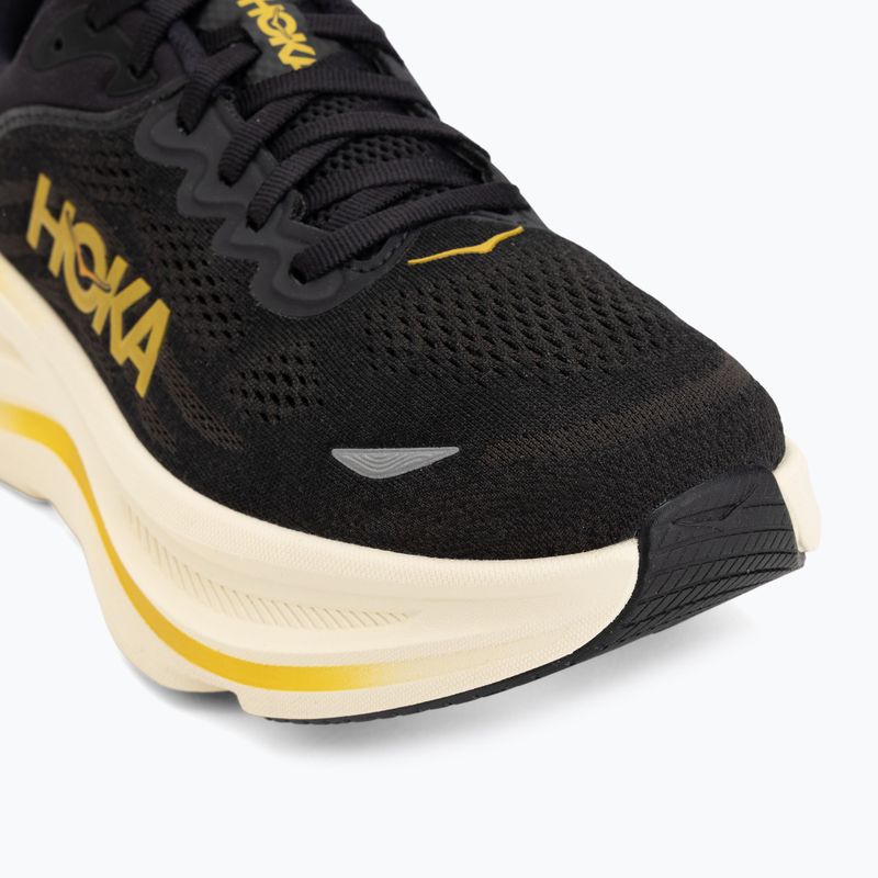 Scarpe da corsa uomo Hoka Bondi 9 carbon black/yellow gold 7