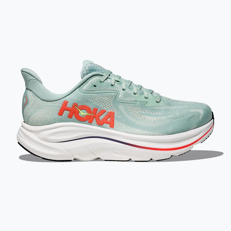 Scarpe da corsa da uomo HOKA Clifton 10 sage/neon flame 3