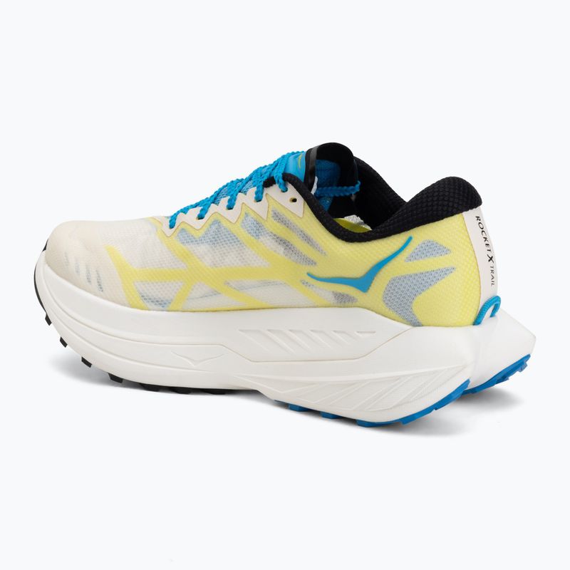 Scarpe da corsa da uomo HOKA Rocket X Trail skyward blue/alabaster 3