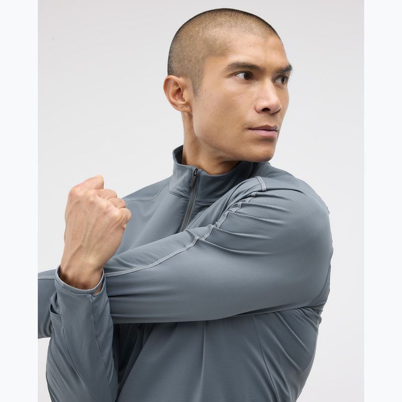 Felpa da running da uomo HOKA GlideTech Quarter Zip faded navy 4