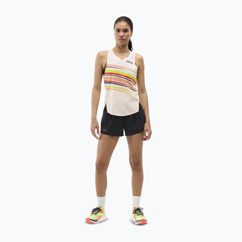 Maglietta da running da donna HOKA Race Day Singlet alabaster flare 2