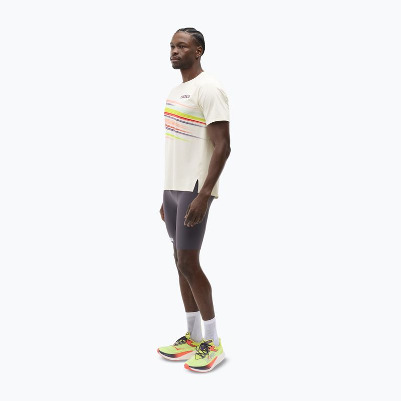 Maglietta da running da uomo HOKA Race Day alabaster flare 2