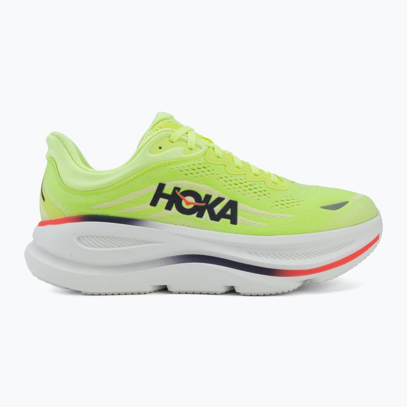 Scarpe da corsa uomo HOKA Bondi 9 Wide neon yuzu/sunlight 2