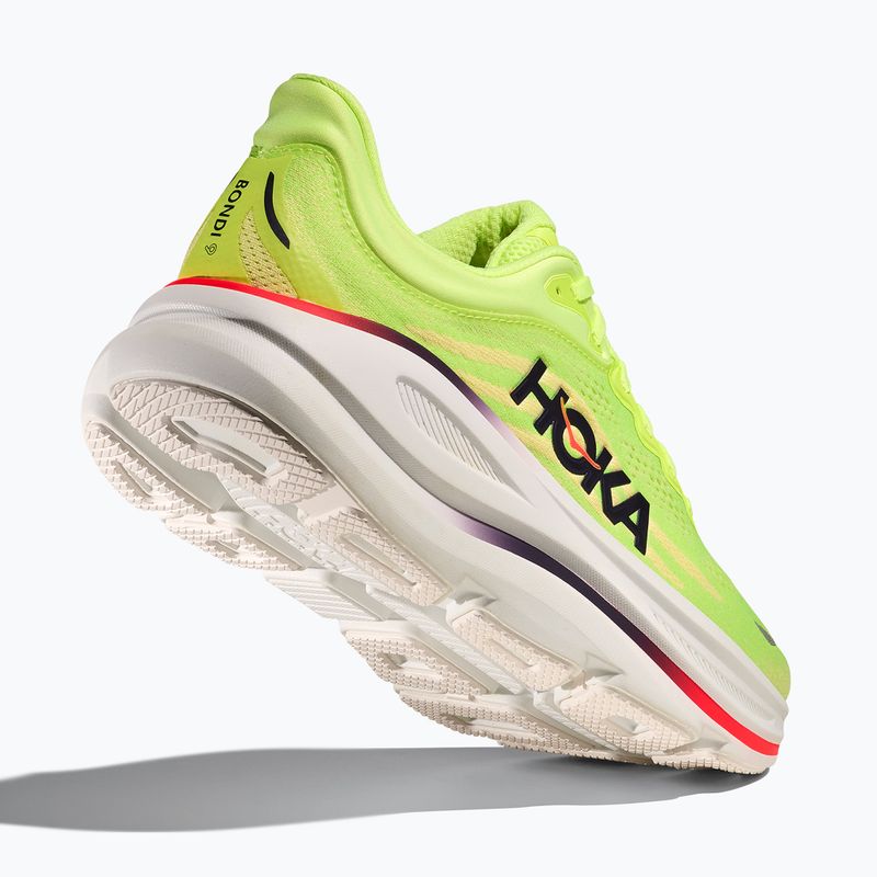 Scarpe da corsa uomo HOKA Bondi 9 Wide neon yuzu/sunlight 5