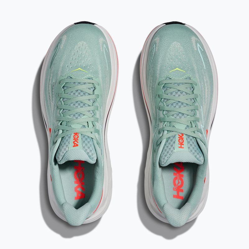 Scarpe da corsa uomo HOKA Clifton 10 Wide sage/neon flame 7