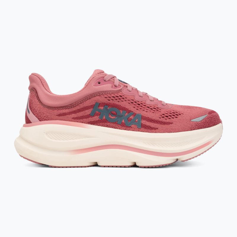 Scarpe da corsa donna HOKA Bondi 9 Wide lingonberry/cranberry 2