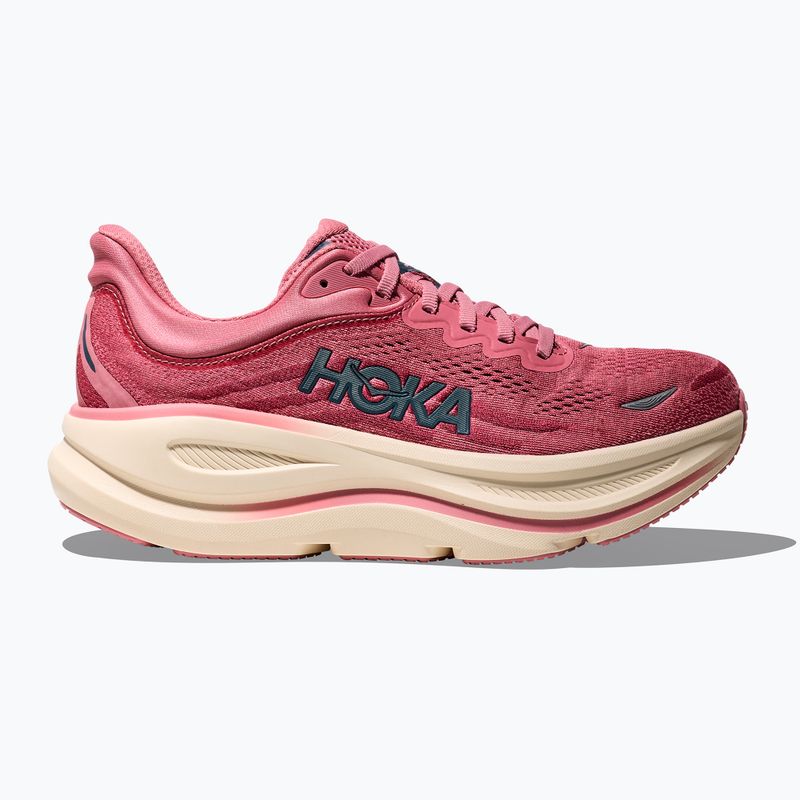 Scarpe da corsa donna HOKA Bondi 9 Wide lingonberry/cranberry 3