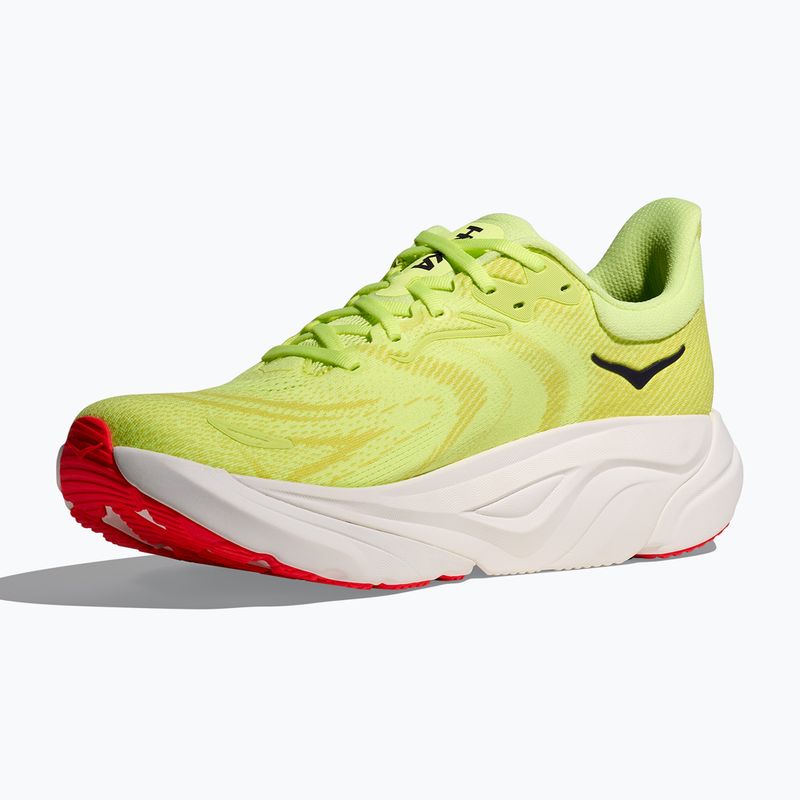 Scarpe da corsa da uomo HOKA Arahi 8 Wide neon yuzu/neon flame 2