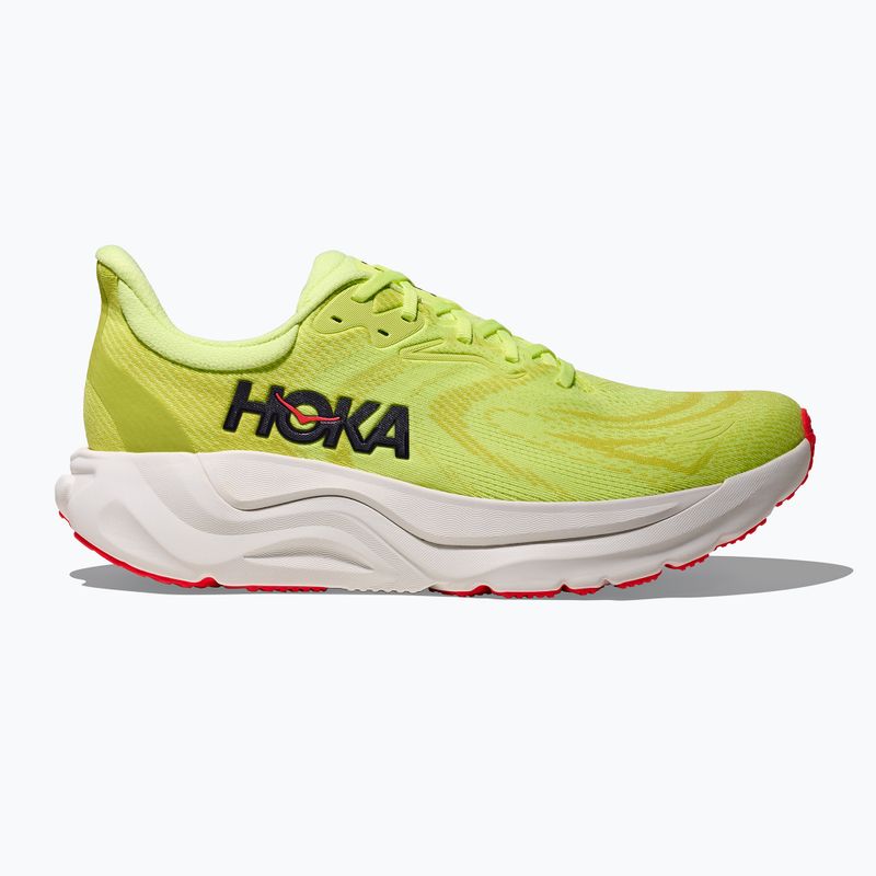 Scarpe da corsa da uomo HOKA Arahi 8 Wide neon yuzu/neon flame 3