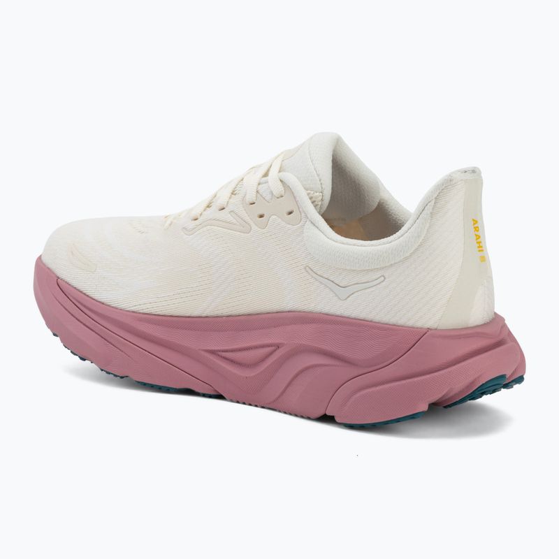 Scarpe da corsa da donna HOKA Arahi 8 Wide alabaster/lingonberry 3