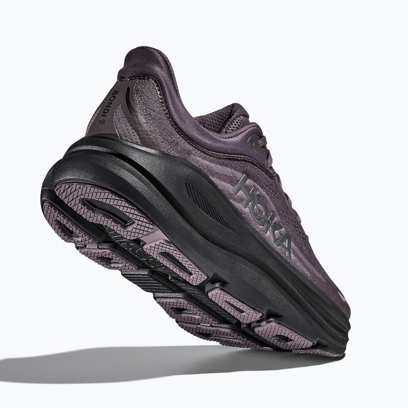 Scarpe da corsa uomo Hoka Bondi 9 galaxy /carbon black 5