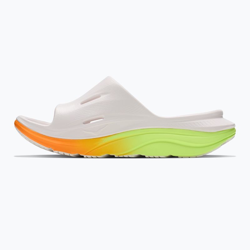 Ciabatte HOKA Ora Recovery Slide 3 white/neon yuzu 3