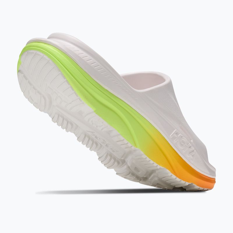 Ciabatte HOKA Ora Recovery Slide 3 white/neon yuzu 5