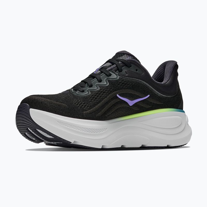 Scarpe da corsa uomo HOKA Bondi 9 black/neon yuzu 2