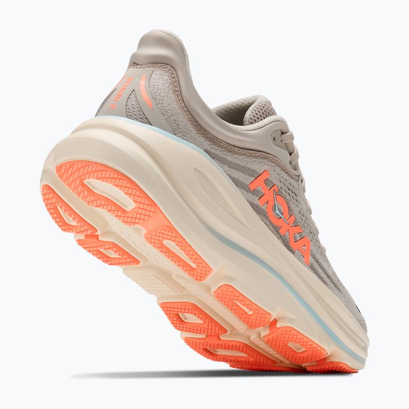 Scarpe da corsa donna HOKA Bondi 9 Wide river rock grey/mineral ore 3