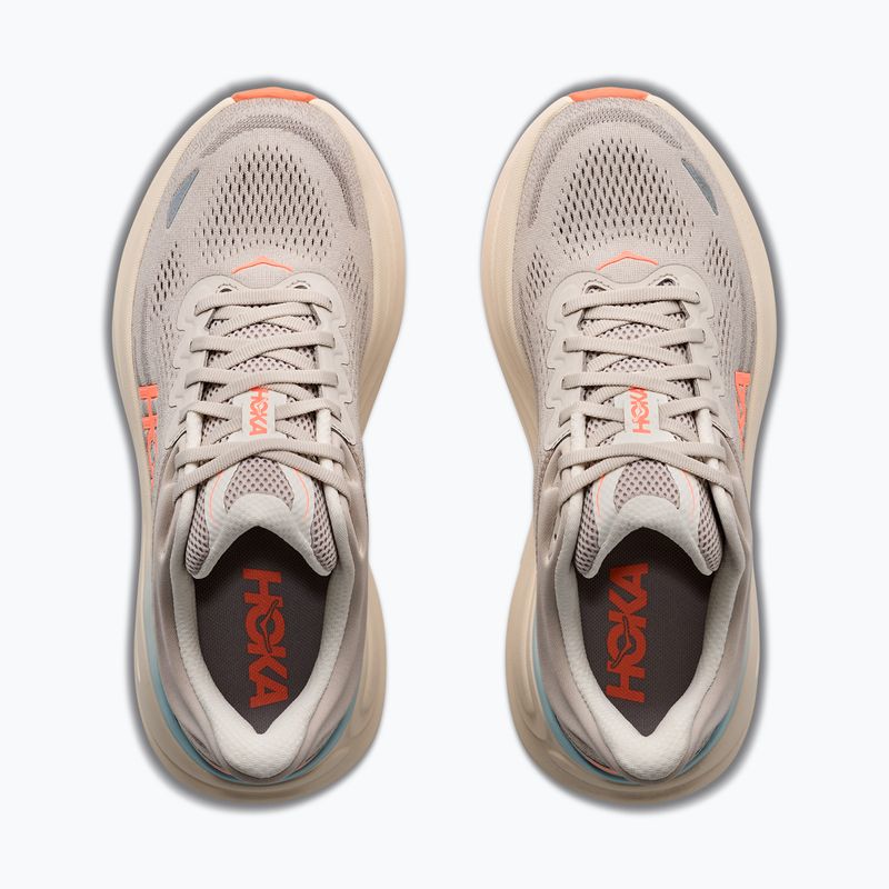 Scarpe da corsa donna HOKA Bondi 9 Wide river rock grey/mineral ore 5