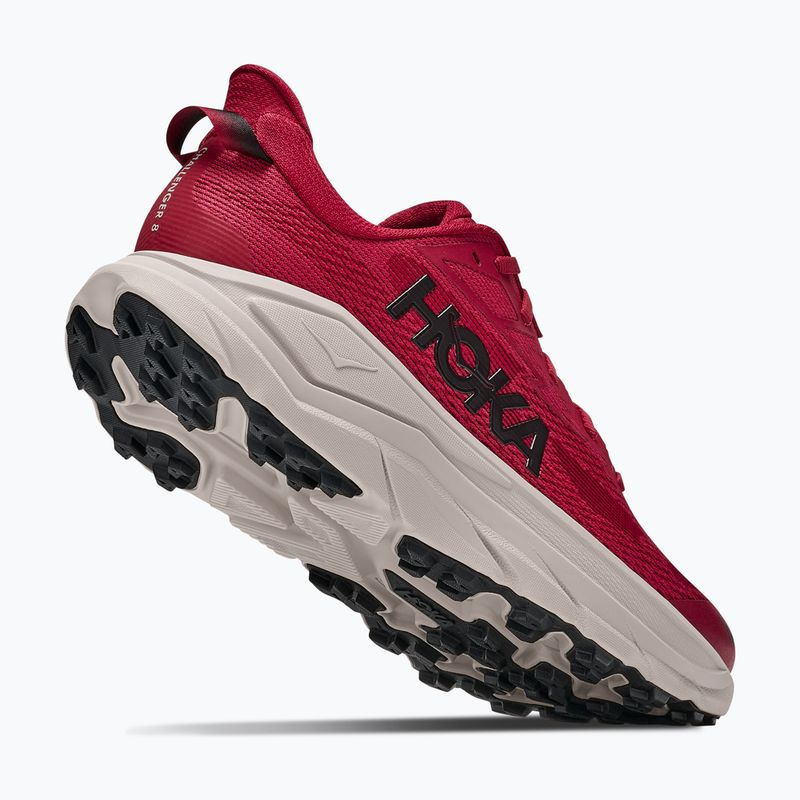 Scarpe da corsa uomo HOKA Challenger 8 red agate/river rock grey 3