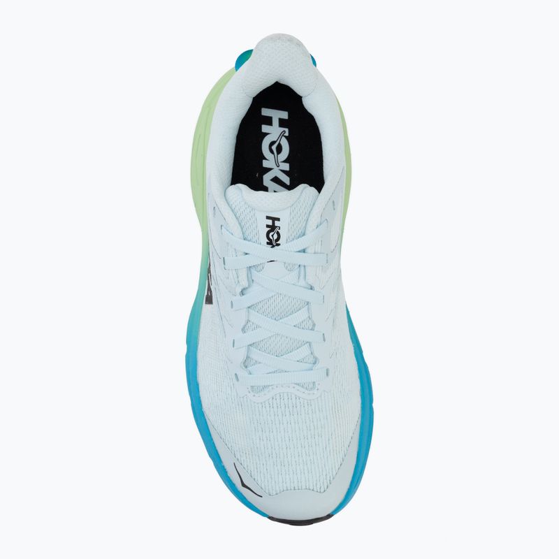 Scarpe da corsa donna HOKA Challenger 8 glimmering blue/tart apple 5