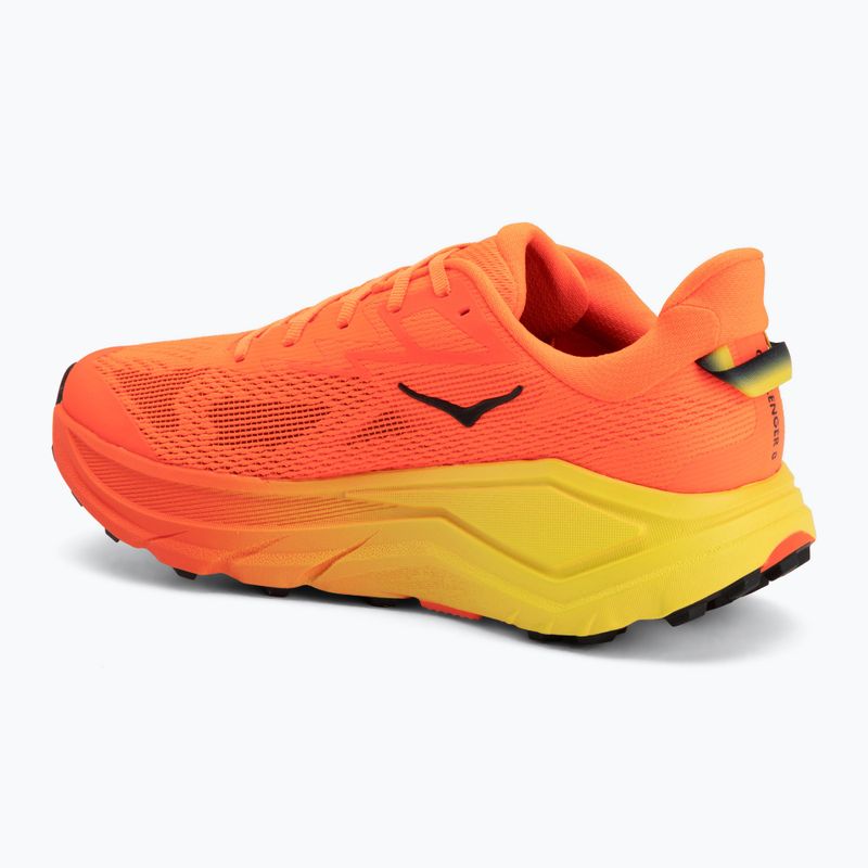 Scarpe da corsa uomo HOKA Challenger 8 Wide neon tangerine/hoka citrus 3