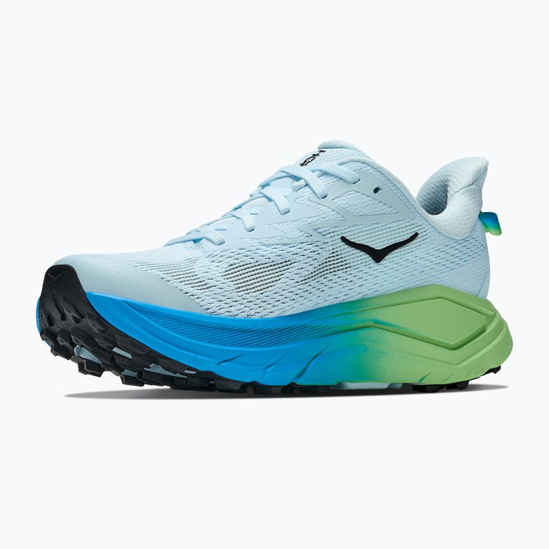 Scarpe da corsa donna HOKA Challenger 8 Wide glimmering blue/tart apple 2