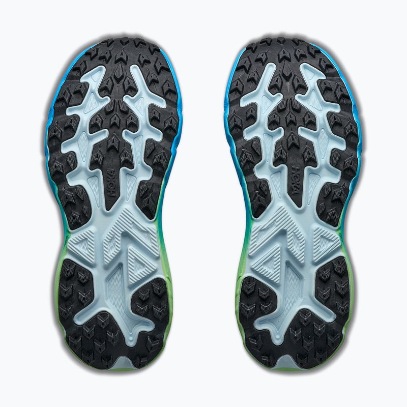 Scarpe da corsa donna HOKA Challenger 8 Wide glimmering blue/tart apple 6
