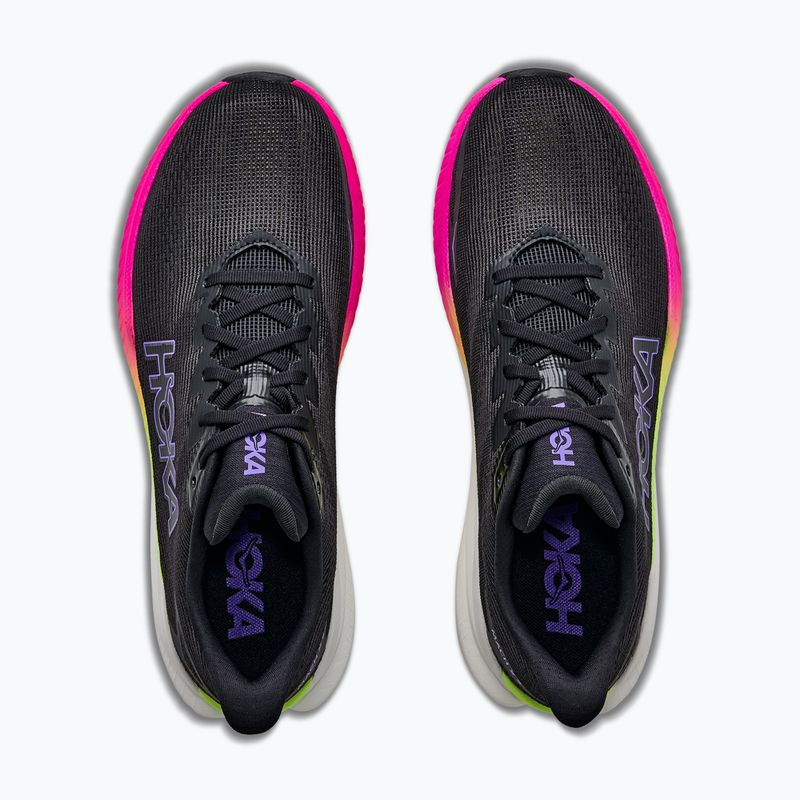 Scarpe da corsa uomo HOKA Mach X 3 black/neon nebula 8