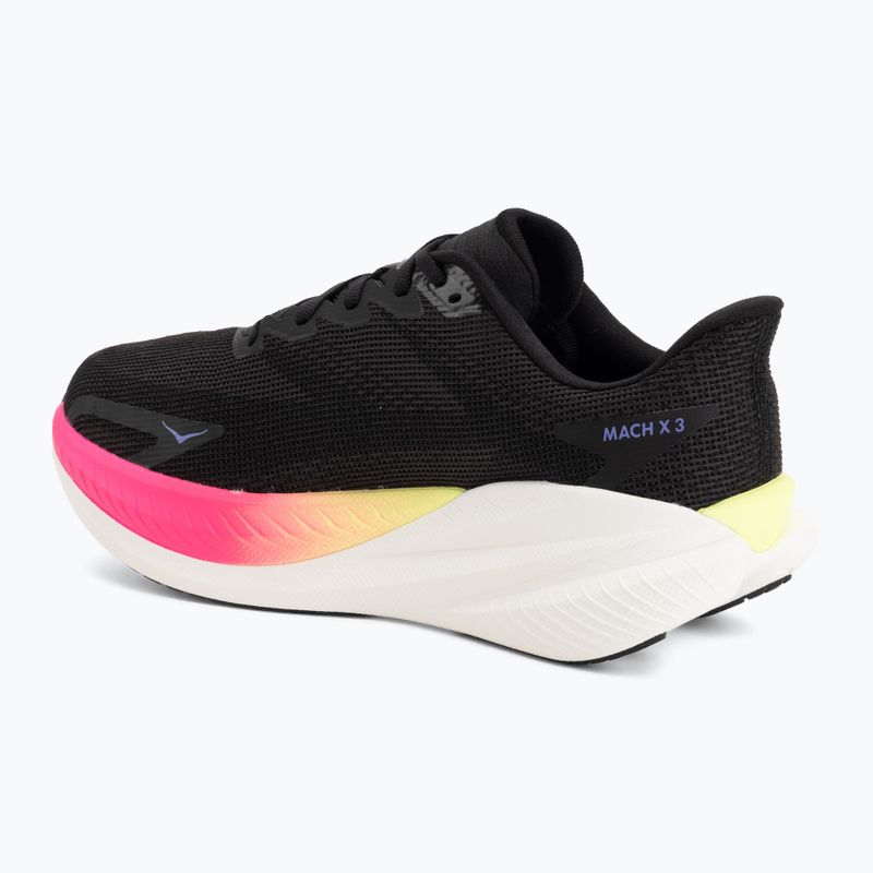 Scarpe da corsa uomo HOKA Mach X 3 black/neon nebula 3