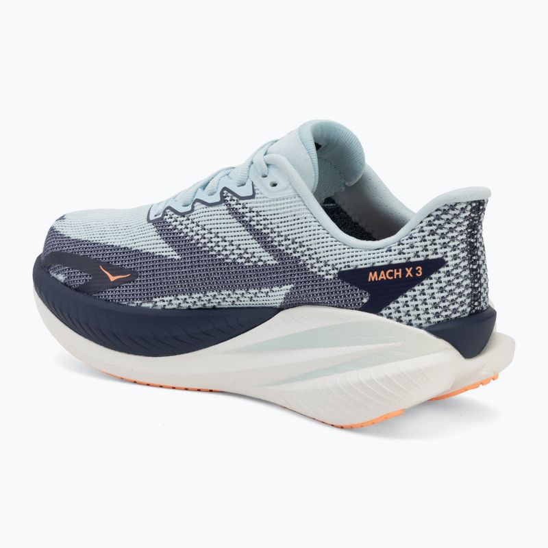 Scarpe da corsa donna HOKA Mach X 3 glimmering blue/varsity navy 3