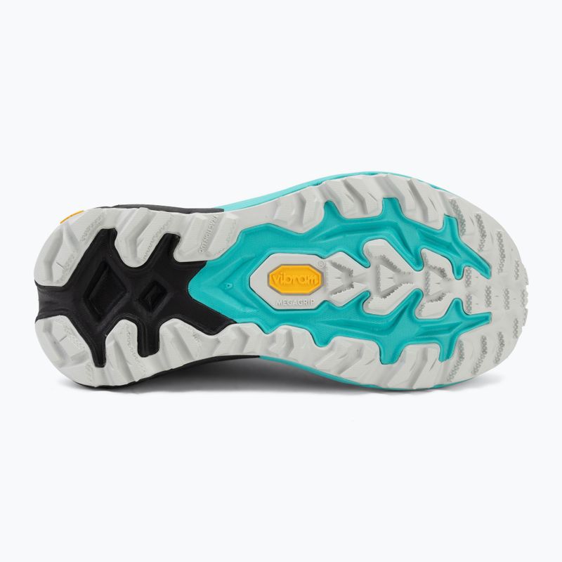 Scarpe da corsa donna HOKA Mafate 5 black/electric aqua 4