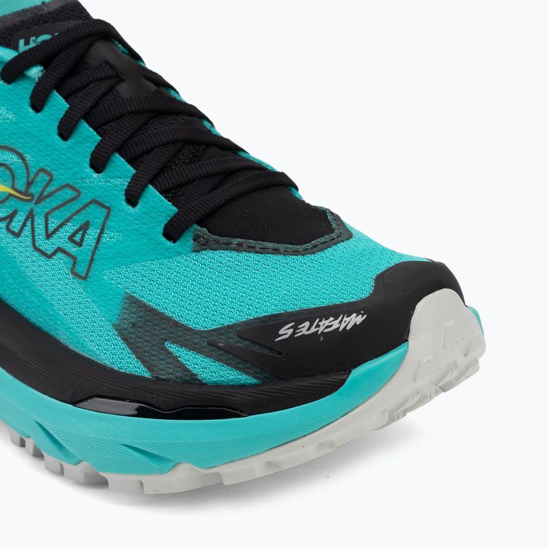 Scarpe da corsa donna HOKA Mafate 5 black/electric aqua 7