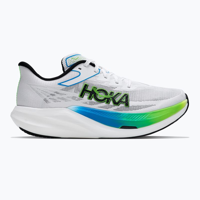 Scarpe da corsa HOKA Rocket X 3 frost/electric lime 2