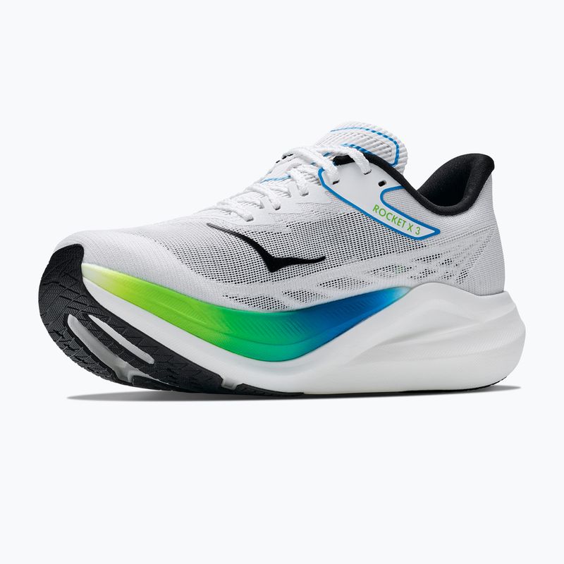 Scarpe da corsa HOKA Rocket X 3 frost/electric lime 4